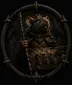 Party Finder² icon: a gold rat crest on black, carrying a banner